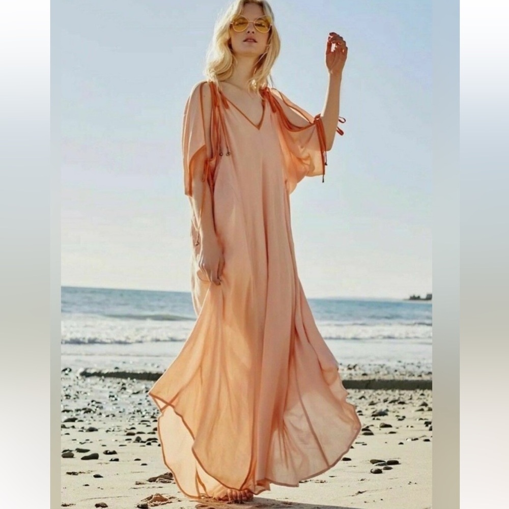 FREE PEOPLE “Rose Easy Morning” Maxi Dress a size xs
